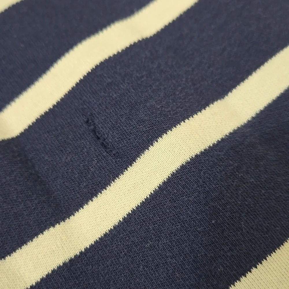 Polo by Ralph Lauren Men's Blue/White Striped Polo Embroidered Logo Classic, XXL